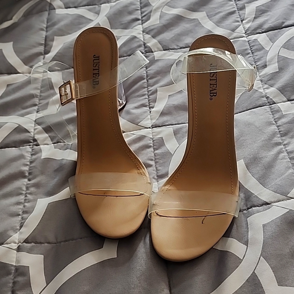 Transparent Heeled Sandals